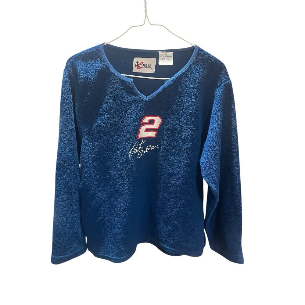 Vtg Chase authentic Women's M embroidered nascar #2 Rusty Wallace sweatshirt